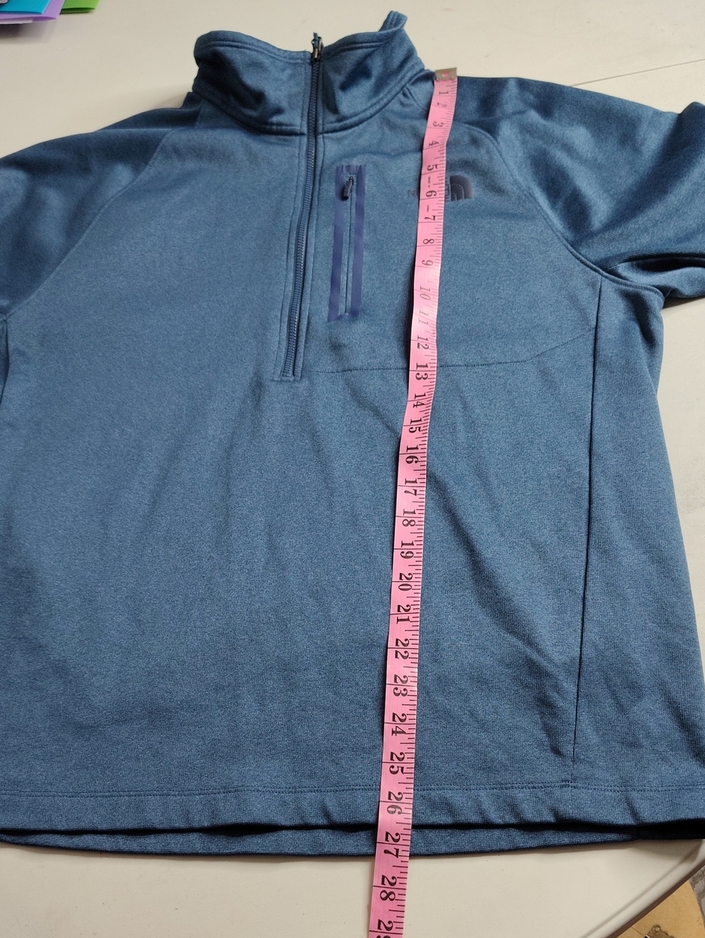 The North Face Canyonlands Half Zip Fleece Pullover Shady Blue Heather Size L - Picture 10 of 15